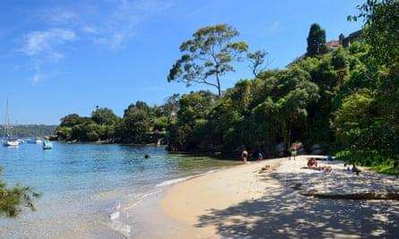 Hermit Bay, part of the Hermitage Foreshore Walk, in Vaucluse, an eastern suburb of Sydney, New South Wales, Australia