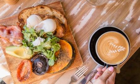 Breakfast at Queens Park Shed, Centennial Park, Sydney, Australia